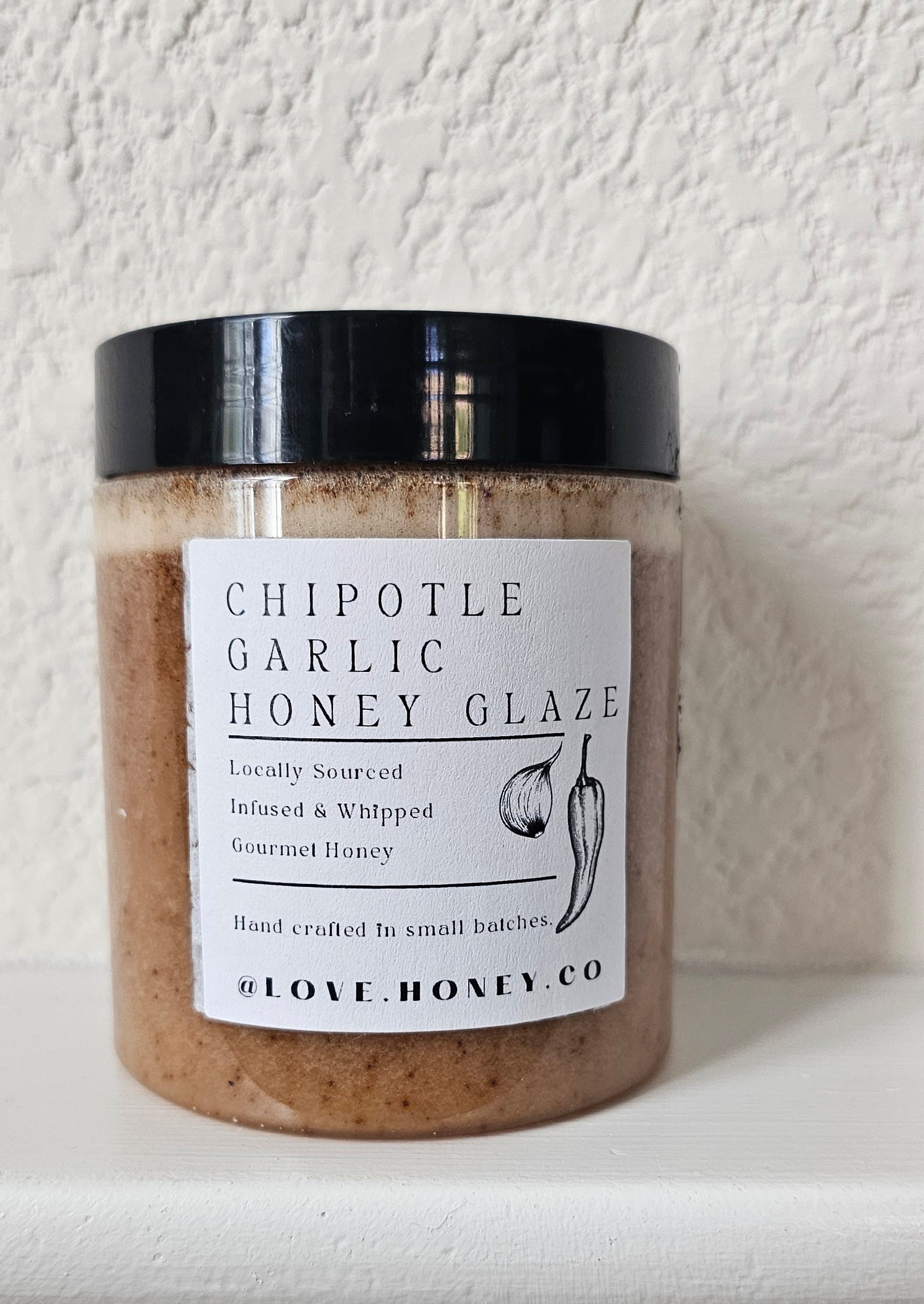 Chipotle Garlic Infused Whipped Honey Glaze (8oz)