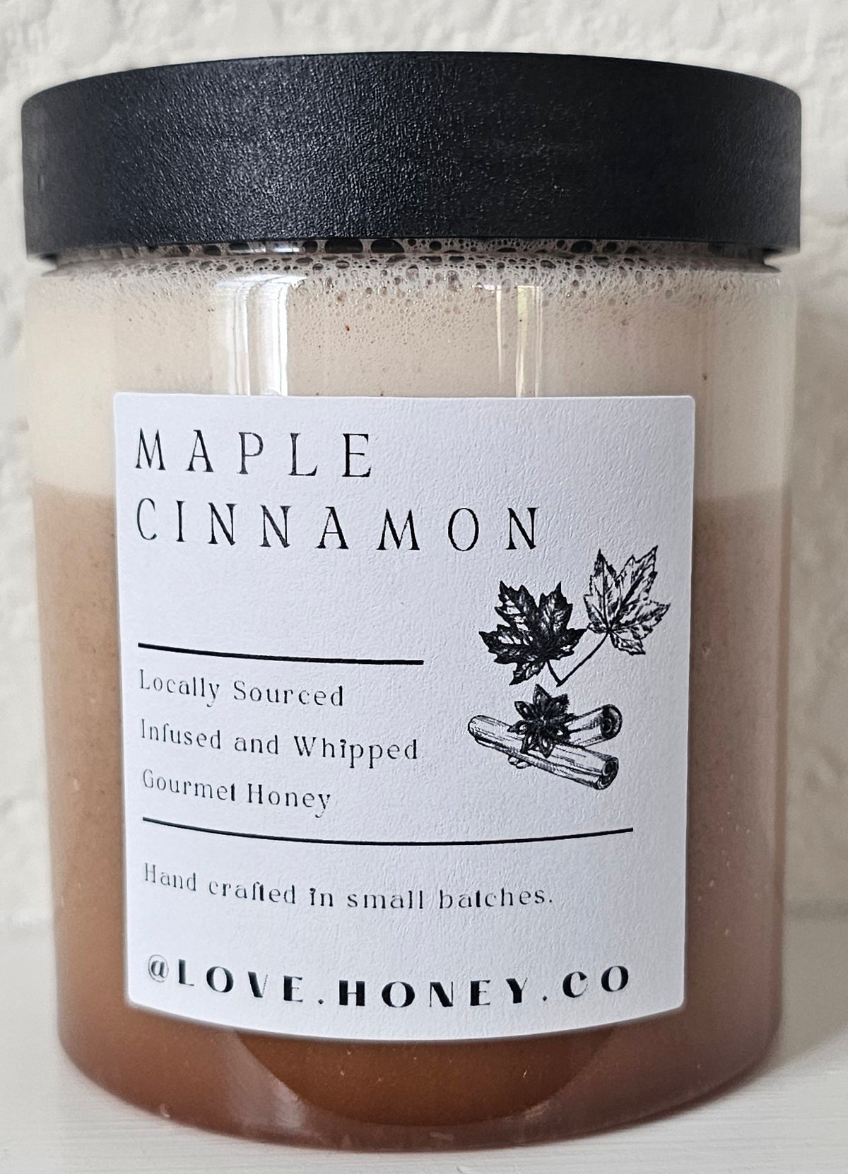 Maple Cinnamon Infused Whipped Honey (8oz)